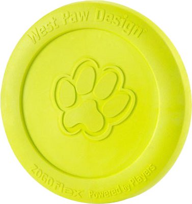 West Paw Zogoflex Zisc Dog Toy, Granny Smith, Large (Size: Large)