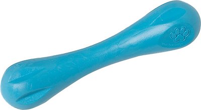 West Paw Zogoflex Hurley Dog Toy, Aqua Blue, Small (Size: Small)