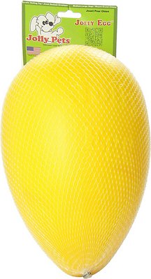 Jolly Pets Jolly Egg Dog Toy, Yellow, 12-in (Size: 12-in)