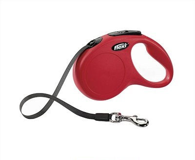 Flexi New Classic Retractable Tape Dog Leash, Red, Medium, 16-ft (Color: Red, Size: Medium, 16-ft)