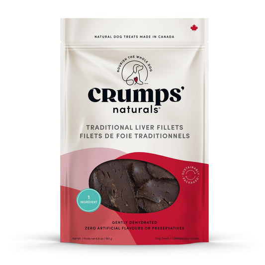 Crumps' Naturals Traditional Liver Fillets Dog Treats, 75-gram (Size: 75-gram)