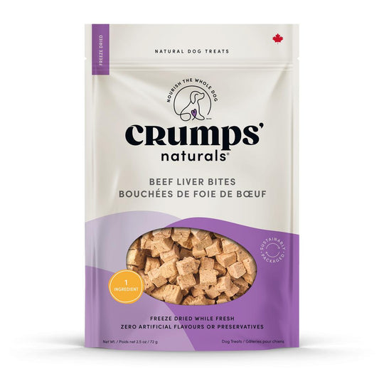 Crumps' Naturals Beef Liver Bites Dog Treats, 72-gram (Size: 72-gram)