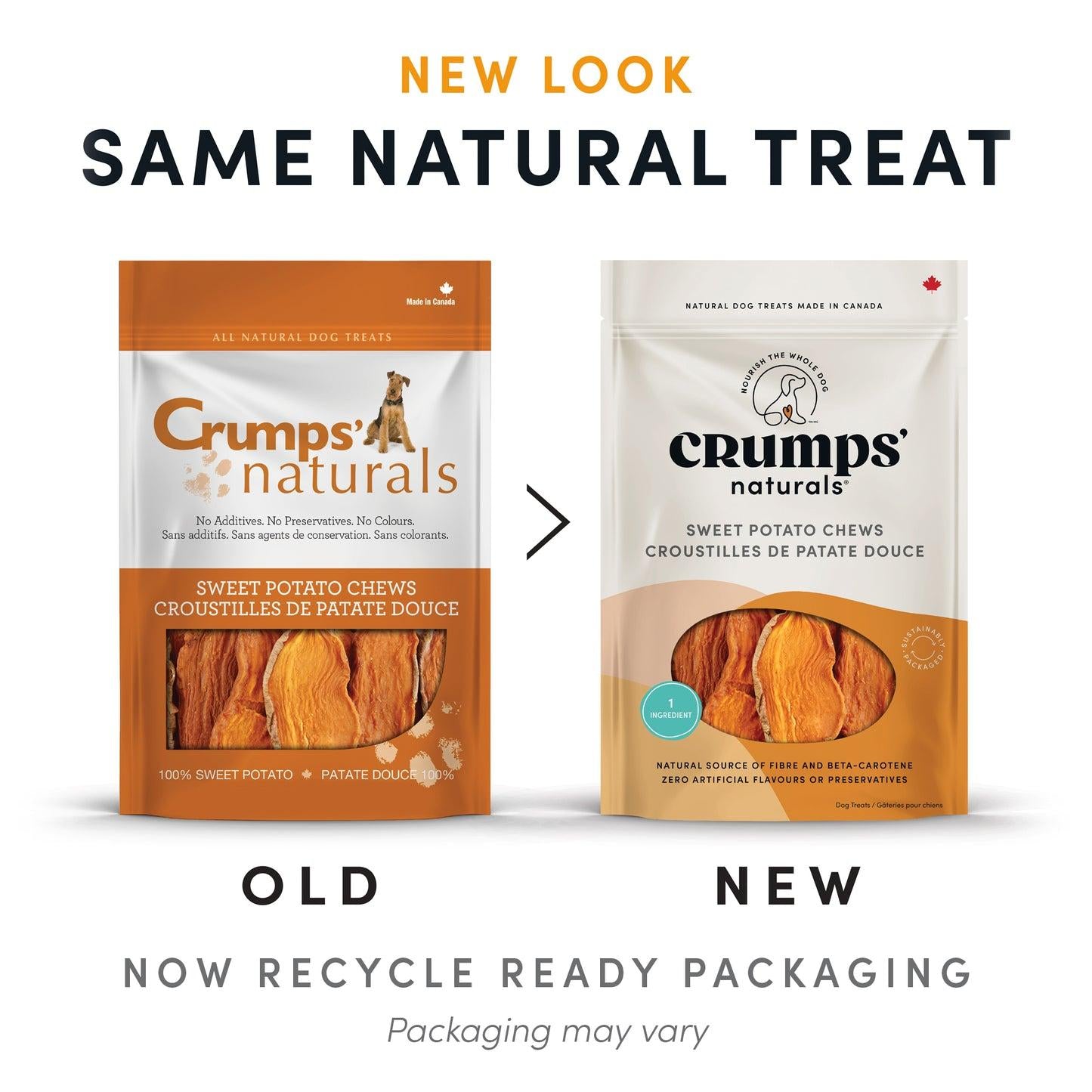 Crumps' Naturals Sweet Potato Chews Dog Treats, 160-gram (Size: 160-gram)
