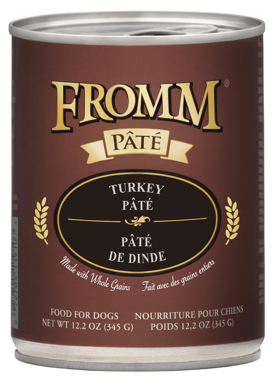 Fromm Turkey Pate Canned Dog Food, 12.2-oz (Size: 12.2-oz)