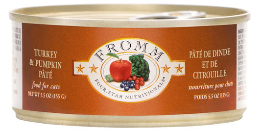 Fromm Four-Star Nutritionals Turkey & Pumpkin Pate Canned Cat Food, 5.5-oz (Size: 5.5-oz)