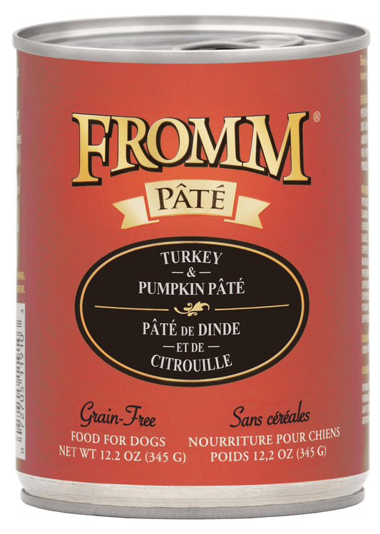 Fromm Turkey & Pumpkin Pate Canned Dog Food, 12.2-oz (Size: 12.2-oz)