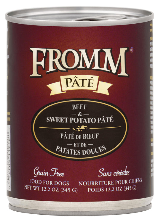 Fromm Beef & Sweet Potato Pate Canned Dog Food, 12.2-oz (Size: 12.2-oz)