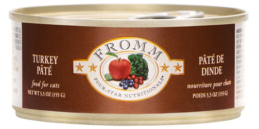 Fromm Four-Star Nutritionals Turkey Pate Canned Cat Food, 5.5-oz (Size: 5.5-oz)