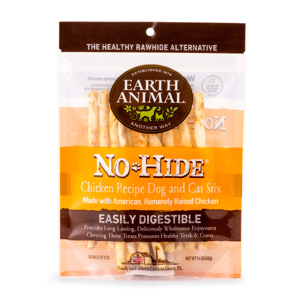 Earth Animal No-Hide Chicken Stix Chew Dog Treat, 10-pk (Size: 10-pack)