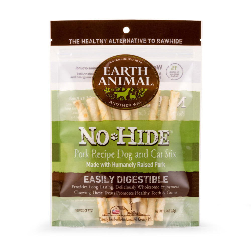 Earth Animal No-Hide Beef Stix Chew Dog Treat, 10-pk (Size: 10-pack)