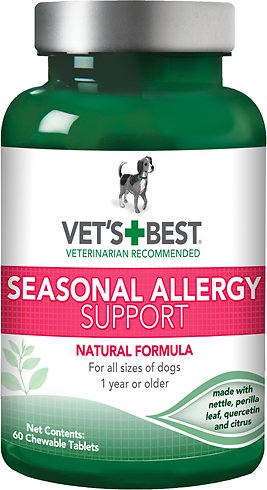 Vet's Best Seasonal Allergy Support Dog Supplement, 60 count
