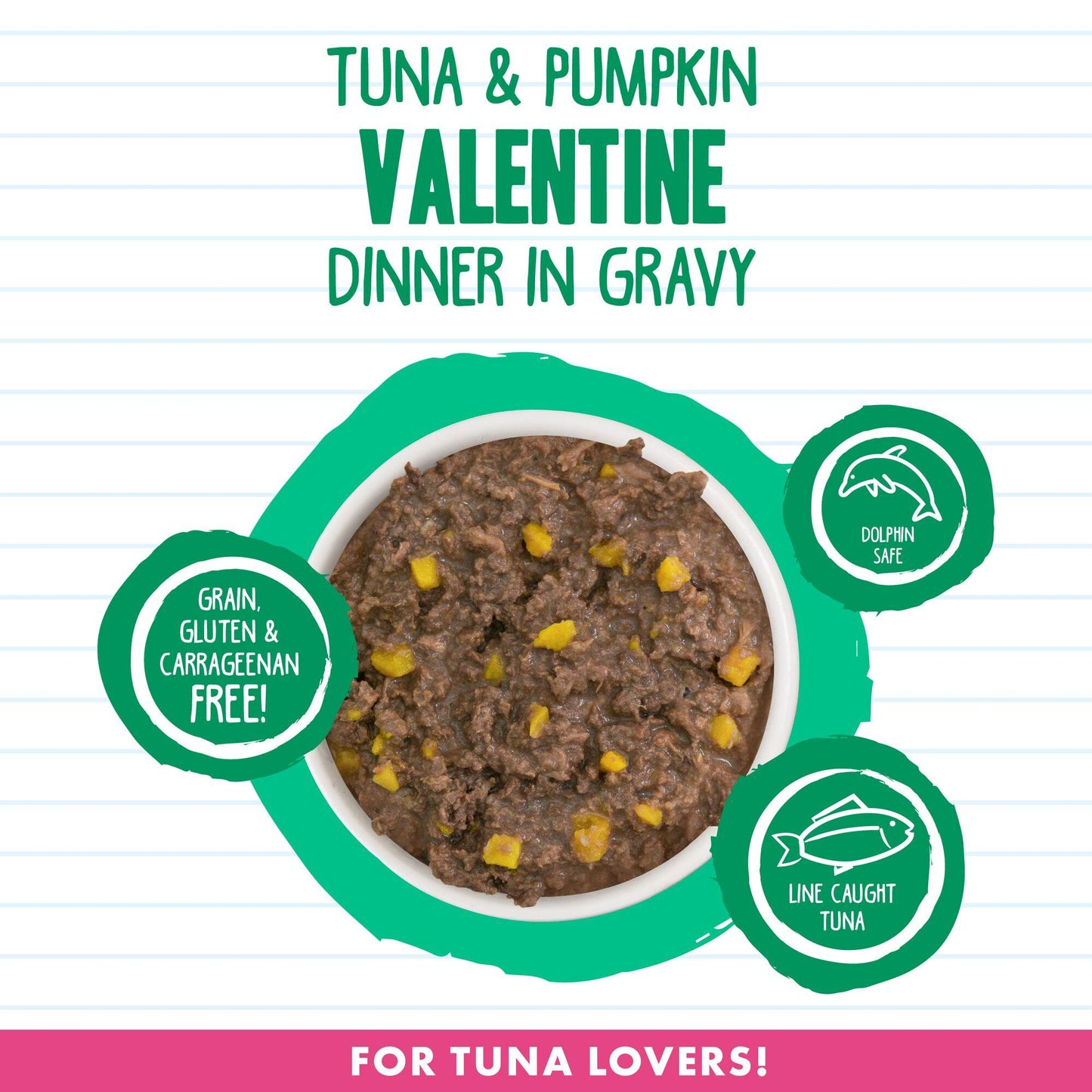 BFF MINCED Tuna & Pumpkin Valentine Dinner in Gravy Wet Cat Food Can, 5.5-oz (Size: 5.5-oz)