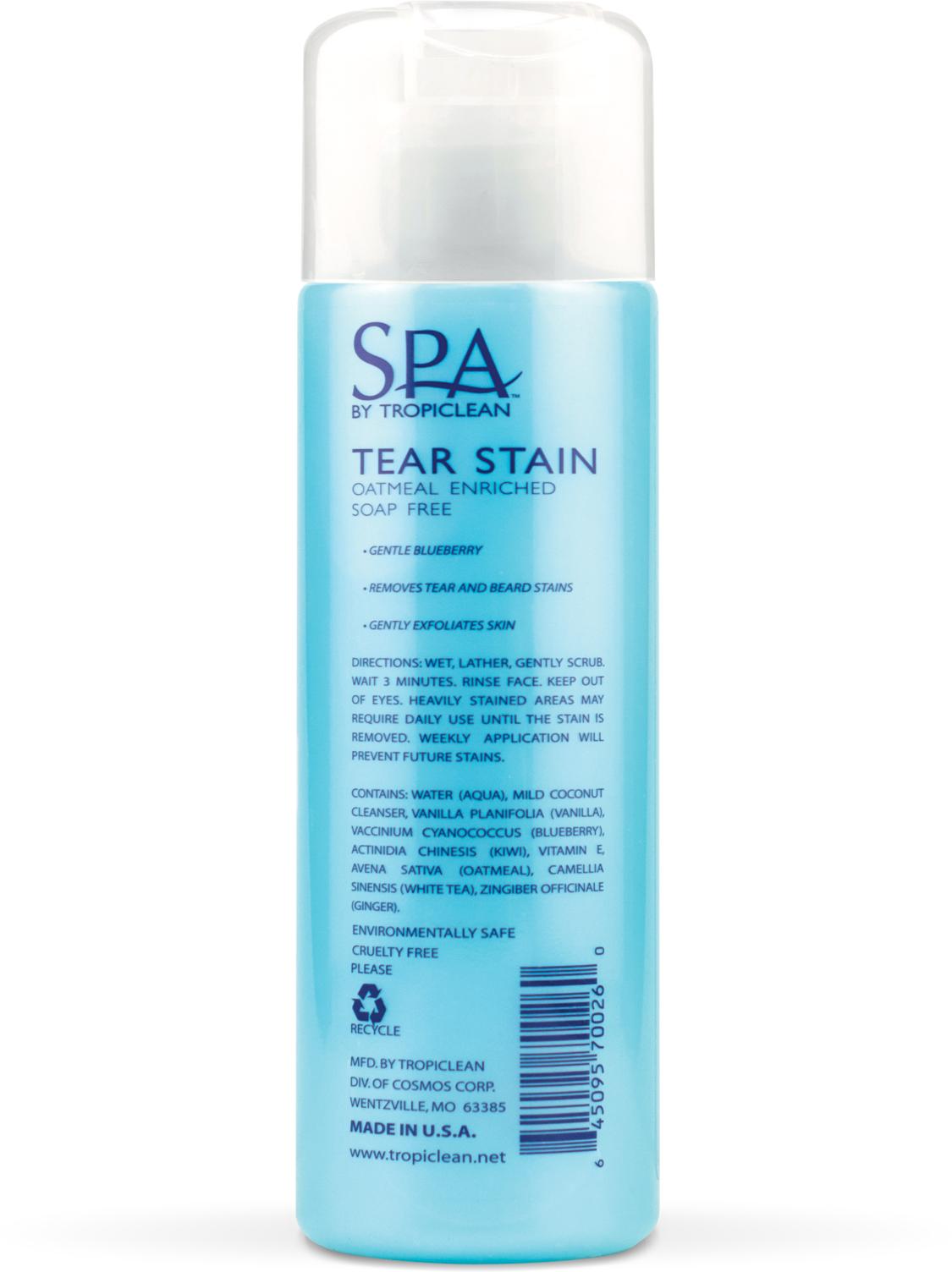 SPA by Tropiclean Lavish Tear Stain Remover for Pets, 8-oz (Size: 8-oz)