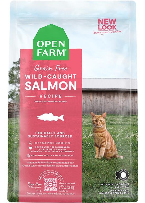 Open Farm Wild-Caught Salmon Recipe Grain-Free Dry Cat Food, 4-lb (Size: 4-lb)