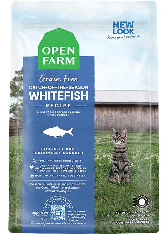 Open Farm Catch-of-the-Season Whitefish Recipe Grain-Free Dry Cat Food, 4-lb (Size: 4-lb)