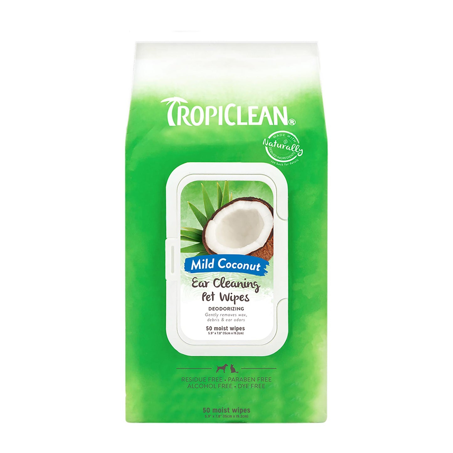 Tropiclean Ear Cleaning Wipes for Pets, 50-count (Size: 50-count)