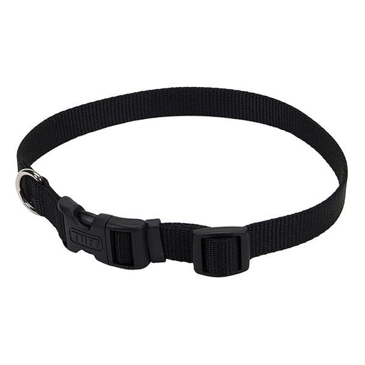 Coastal Tuff Dog Collar, Black, 3/8-in x 8-12-in (Size: 3/8-in x 8-12-in)