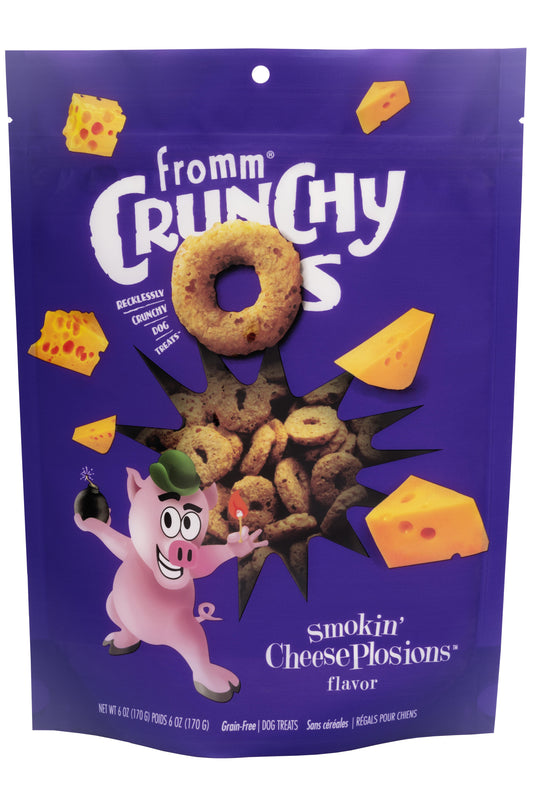 Fromm Crunchy O's Smokin' Cheeseplosions Dog Treats, 6-oz (Size: 6-oz)