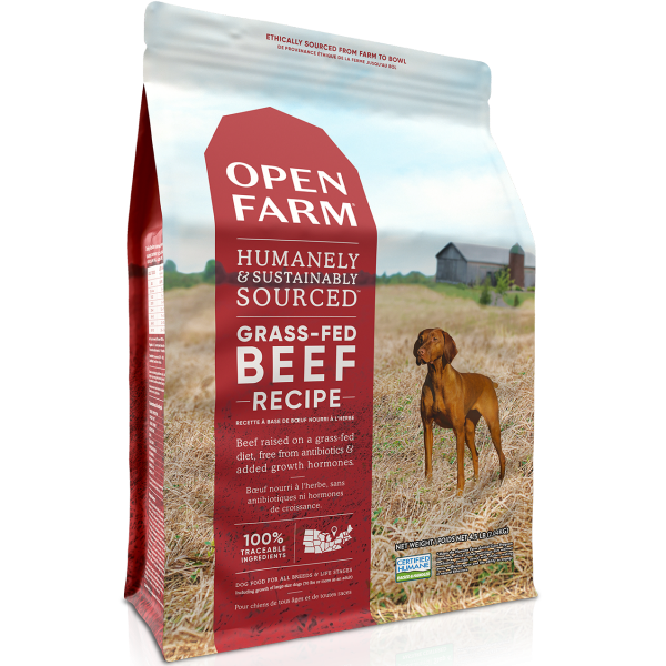 Open Farm Grass-Fed Beef Recipe Grain-Free Dry Dog Food, 24-lb (Size: 24-lb)