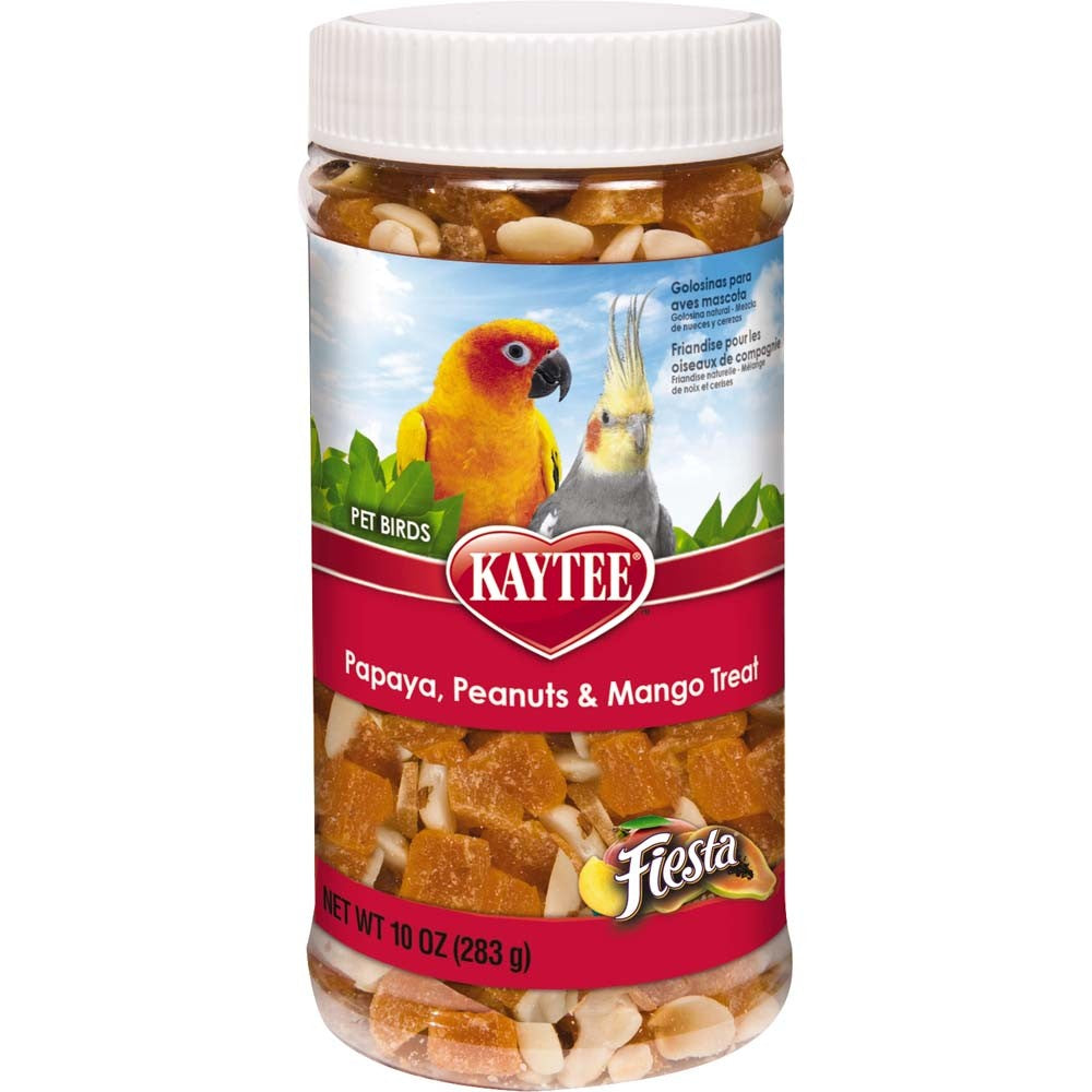 Kaytee Fiesta Papaya Peanut Mango Avial Treat Jar, 10-oz (Size: 10-oz)