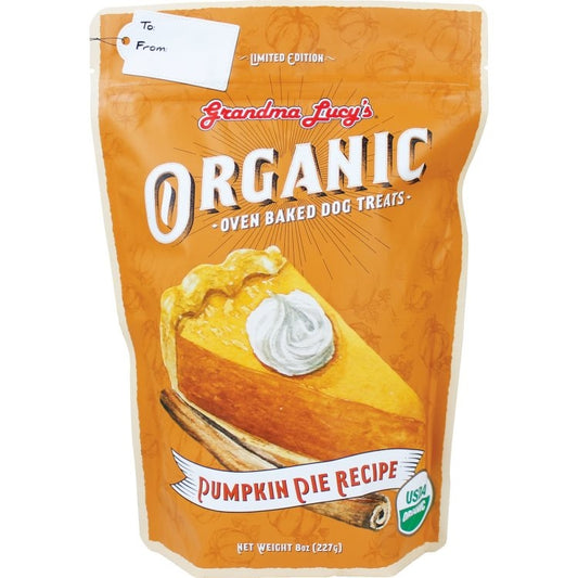 Grandma Lucy Organic Baked Pumpkin Pie Recipe Dog Treats, 8-oz (Size: 8-oz)