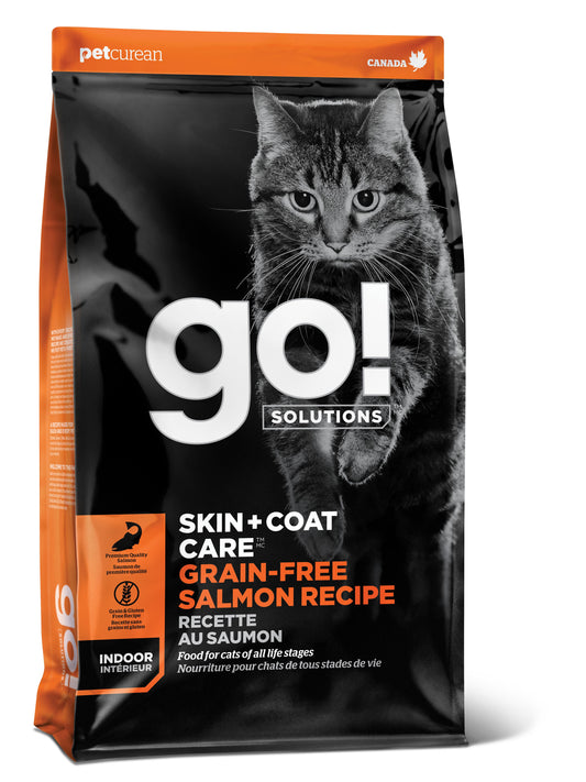 Go! Solutions Skin + Coat Care Salmon Grain-Free Dry Cat Food, 3-lb (Size: 3-lb)