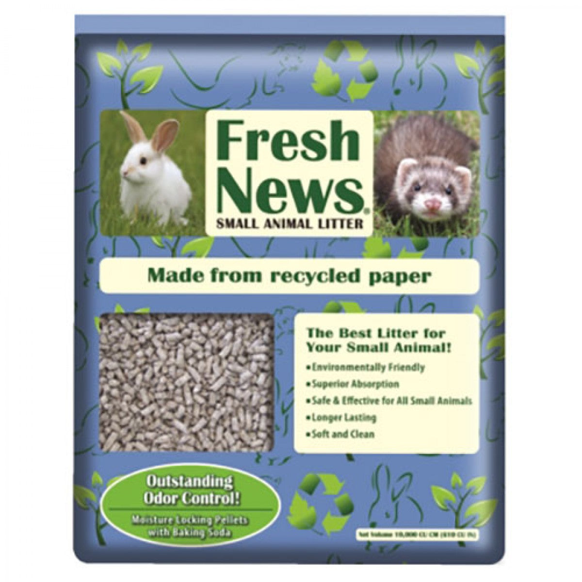 Fresh News Recycled Paper Small Animal Litter, 4.46-lb (Size: 4.46-lb)