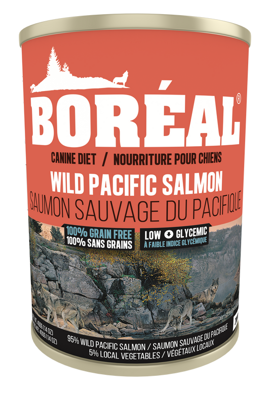 Boreal Grain-Free Big Bear Wild Pacific Salmon Canned Dog Food, 690-gram (Size: 690-gram)