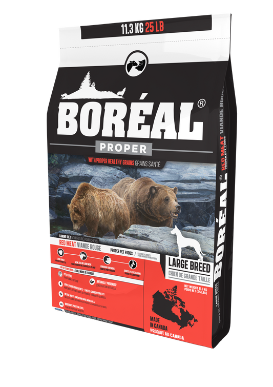 Boreal Proper Large Breed Red Meat - Low Carb Grains Dry Dog Food, 11.33-kg (Size: 11.33-kg)
