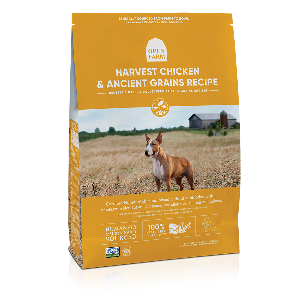 Open Farm Harvest Chicken & Ancient Grains Recipe Dry Dog Food, 22-lb (Size: 22-lb)