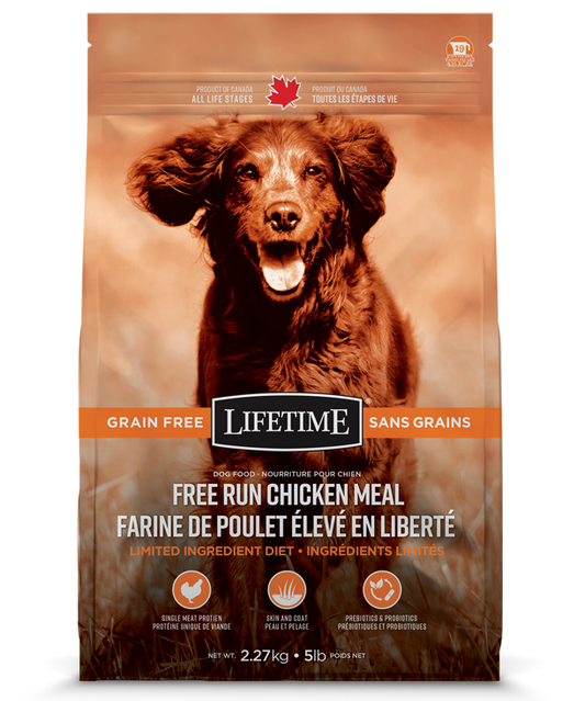 Lifetime Free Run Chicken Meal Grain Free Dry Dog Food, 25-lb (Size: 25-lb)