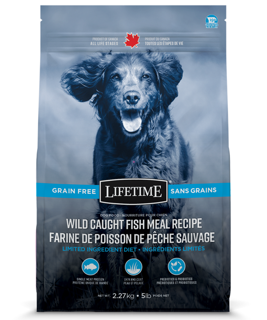 Lifetime Wild Caught Fish Meal Recipe Grain Free Dry Dog Food, 25-lb (Size: 25-lb)