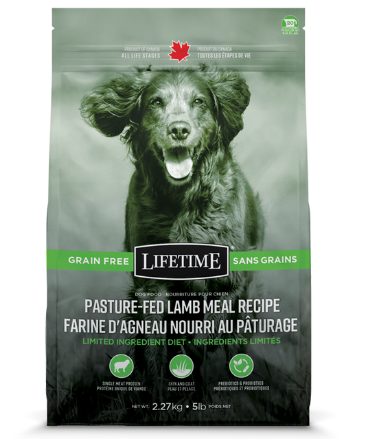 Lifetime Pasture-Fed Lamb Meal Recipe Grain Free Dry Dog Food, 25-lb (Size: 25-lb)