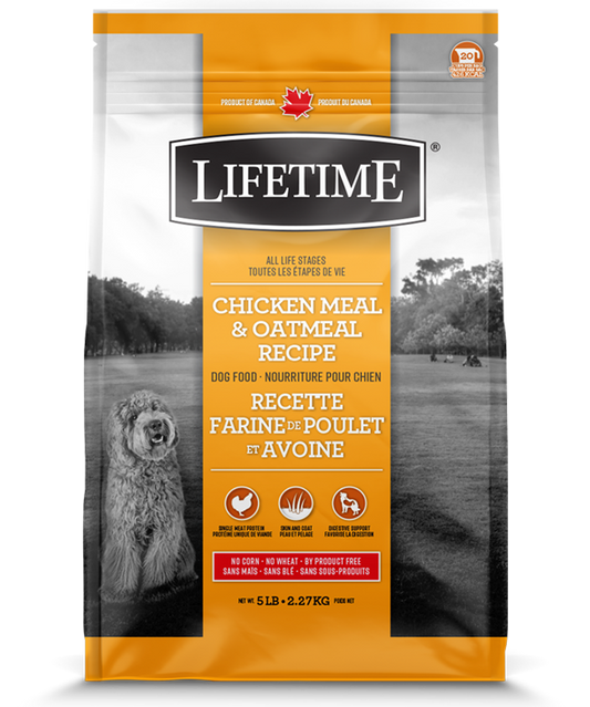 Lifetime Chicken Meal & Oatmeal Recipe Dry Dog Food, 25-lb (Size: 25-lb)