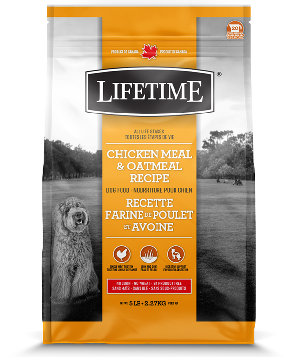 Lifetime Chicken Meal & Oatmeal Recipe Dry Dog Food, 5-lb (Size: 5-lb)