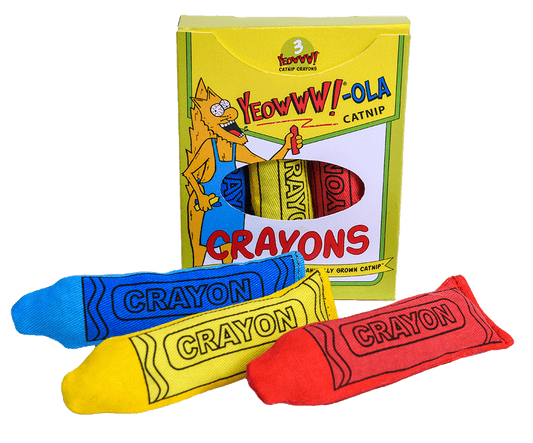 Yeowww!-OLA Crayons Catnip Cat Toy, 3-pack (Size: 3-pack)