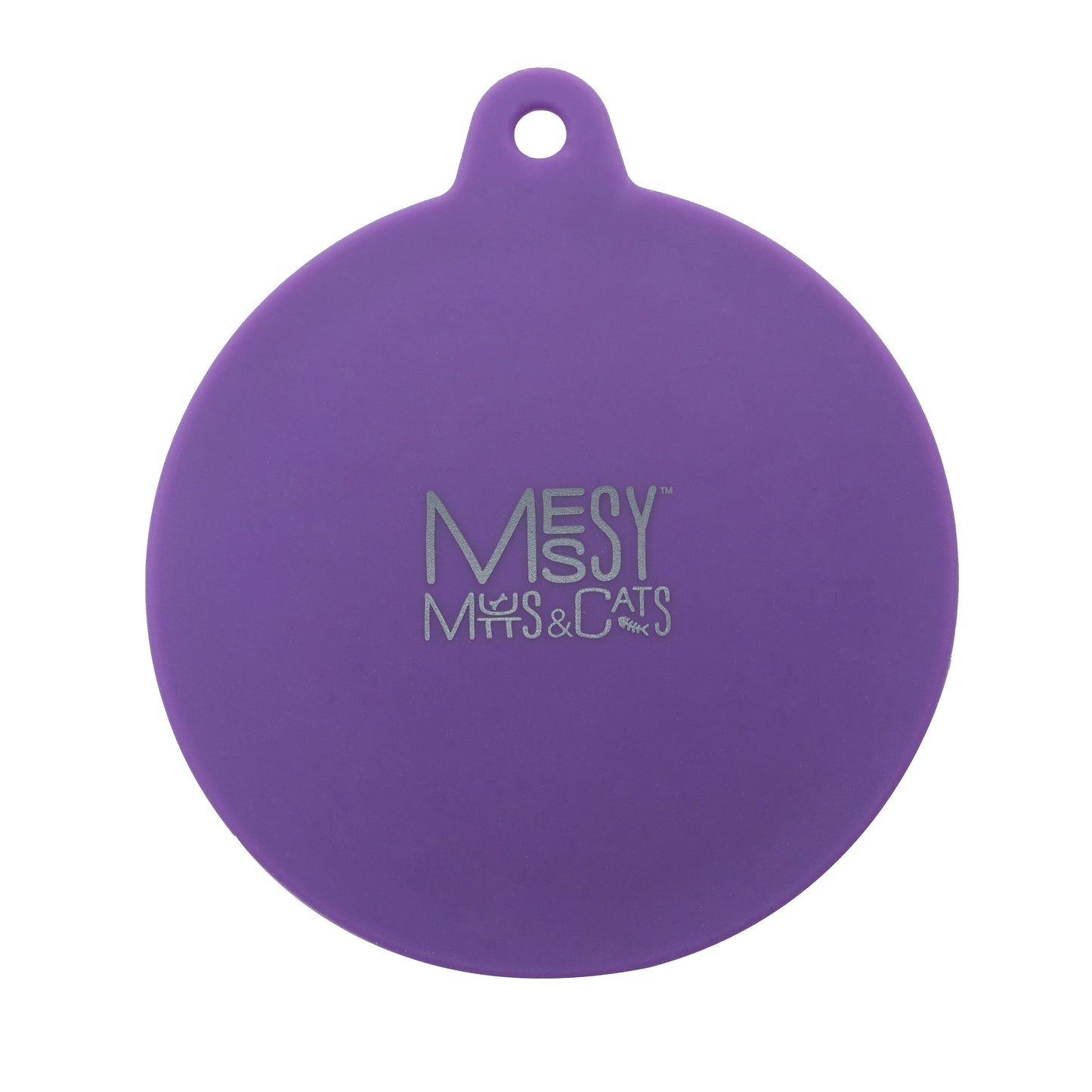 Messy Mutts Silicone Dog & Cat Can Cover, Purple (Color: Purple)