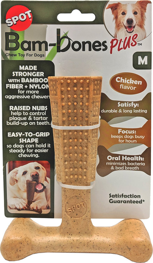 Ethical Pet Bambone Plus Chicken Dog Toy, 6-in (Size: 6-in)
