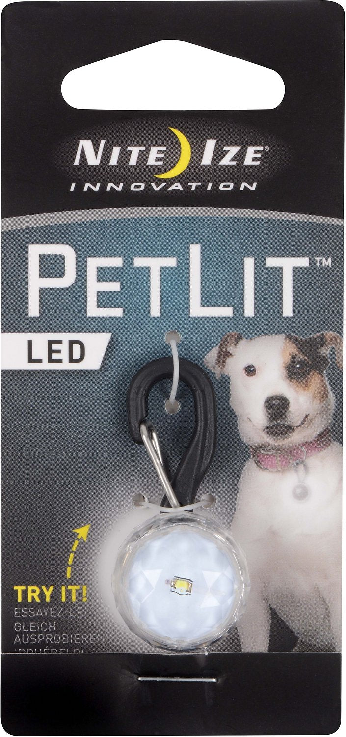 Nite Ize PetLit LED Collar Light, Jewel Crystal (Color: Jewel Crystal)