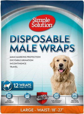 Simple Solution Disposable Male Wrap, 12-count (Size: Large)