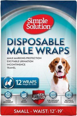 Simple Solution Disposable Male Wrap, 12-count (Size: Small)