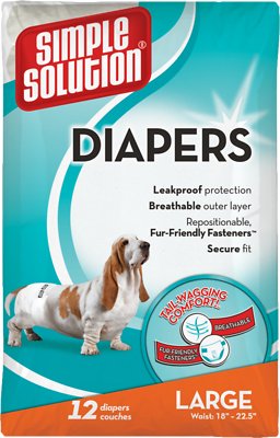 Simple Solution 12 Disposable Diapers, Large (Size: Large)