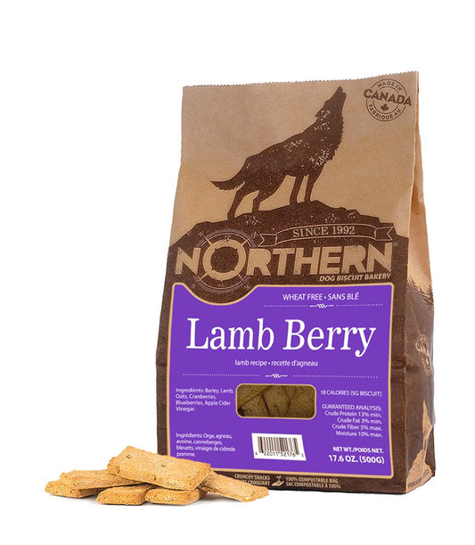 Northern Biscuit Lamb Berry Dog Treats, 500-gram (Size: 500-gram)