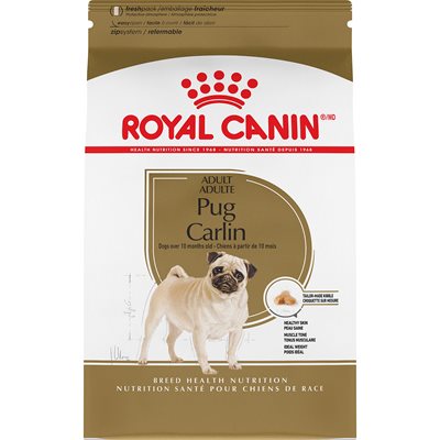 Royal Canin Breed Health Nutrition Pug Adult Dry Dog Food, 10-lb (Size: 10-lb)