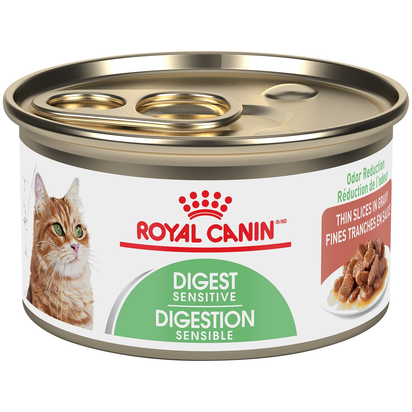 Royal Canin Feline Care Nutrition Digest Sensitive Thin Slices in Gravy Wet Cat Food, 85-gm